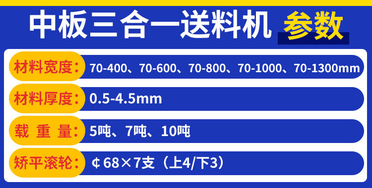 整平送料機參數(shù)